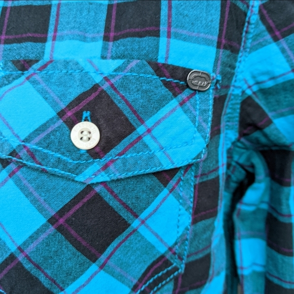Y2K Ecko Unlimited plaid shirt - Picture 3 of 3